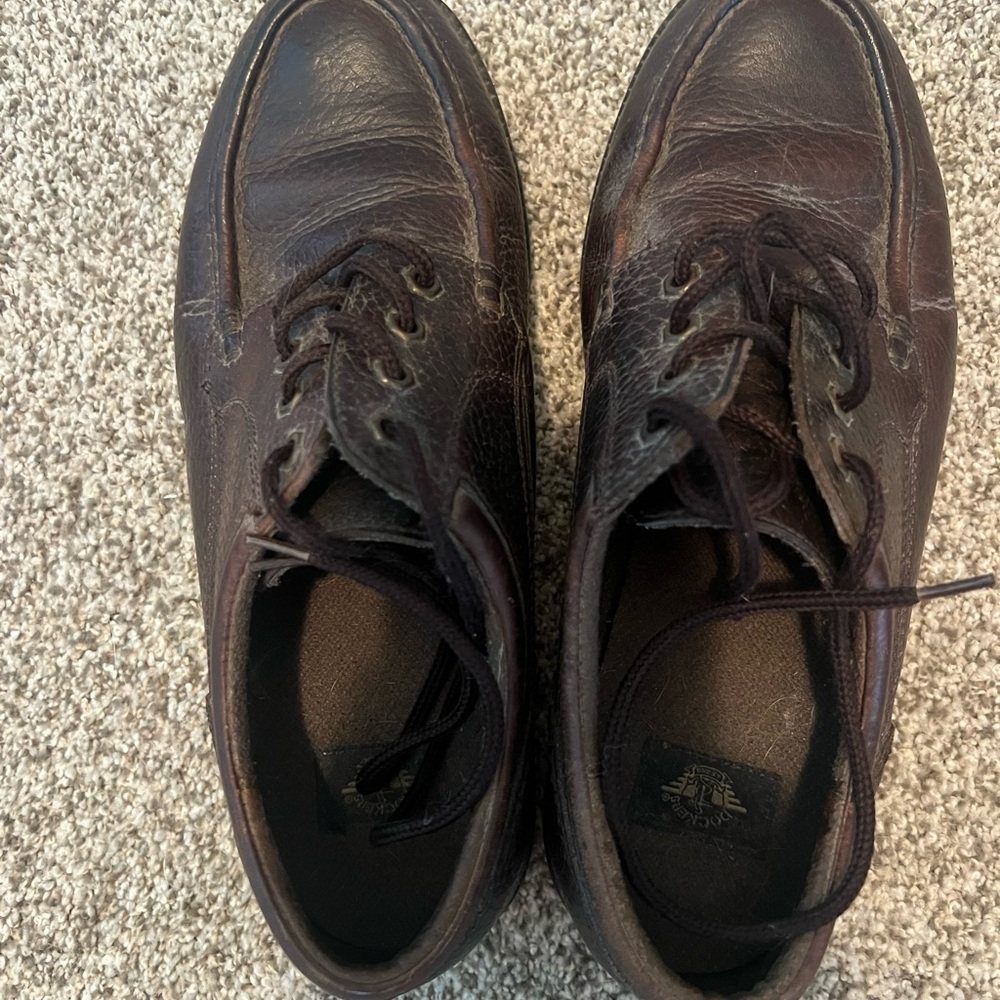 Dockers Dark Brown Leather Oxfords